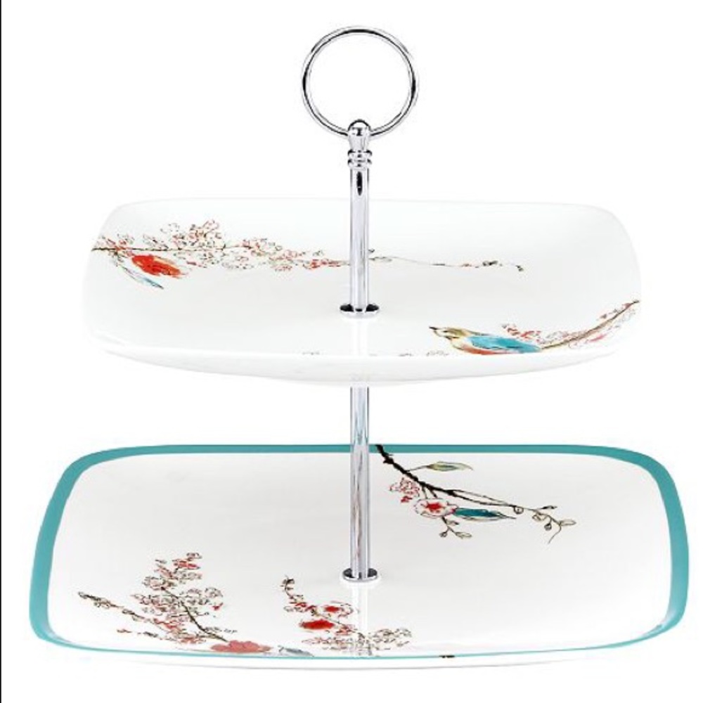 Lenox Simply Fine Chirp 2-Tiered Square Server